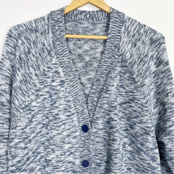Lululemon Boxy Cotton-Blend Cardigan Night Sea / True Navy / Black / Iron Blue - Picture 8 of 10